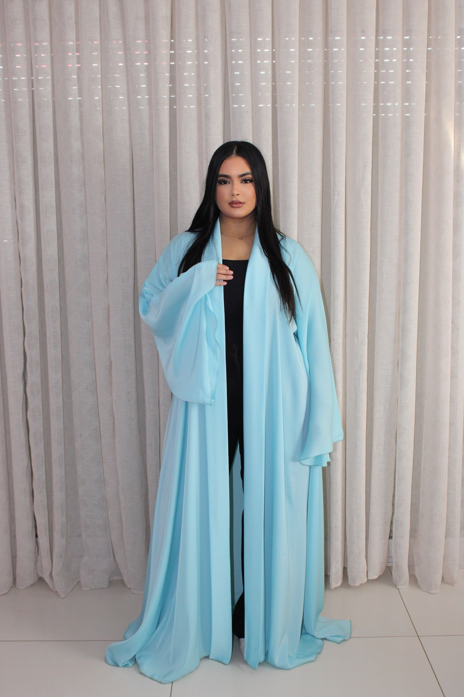 ABAYA MANAR BLEU CIEL