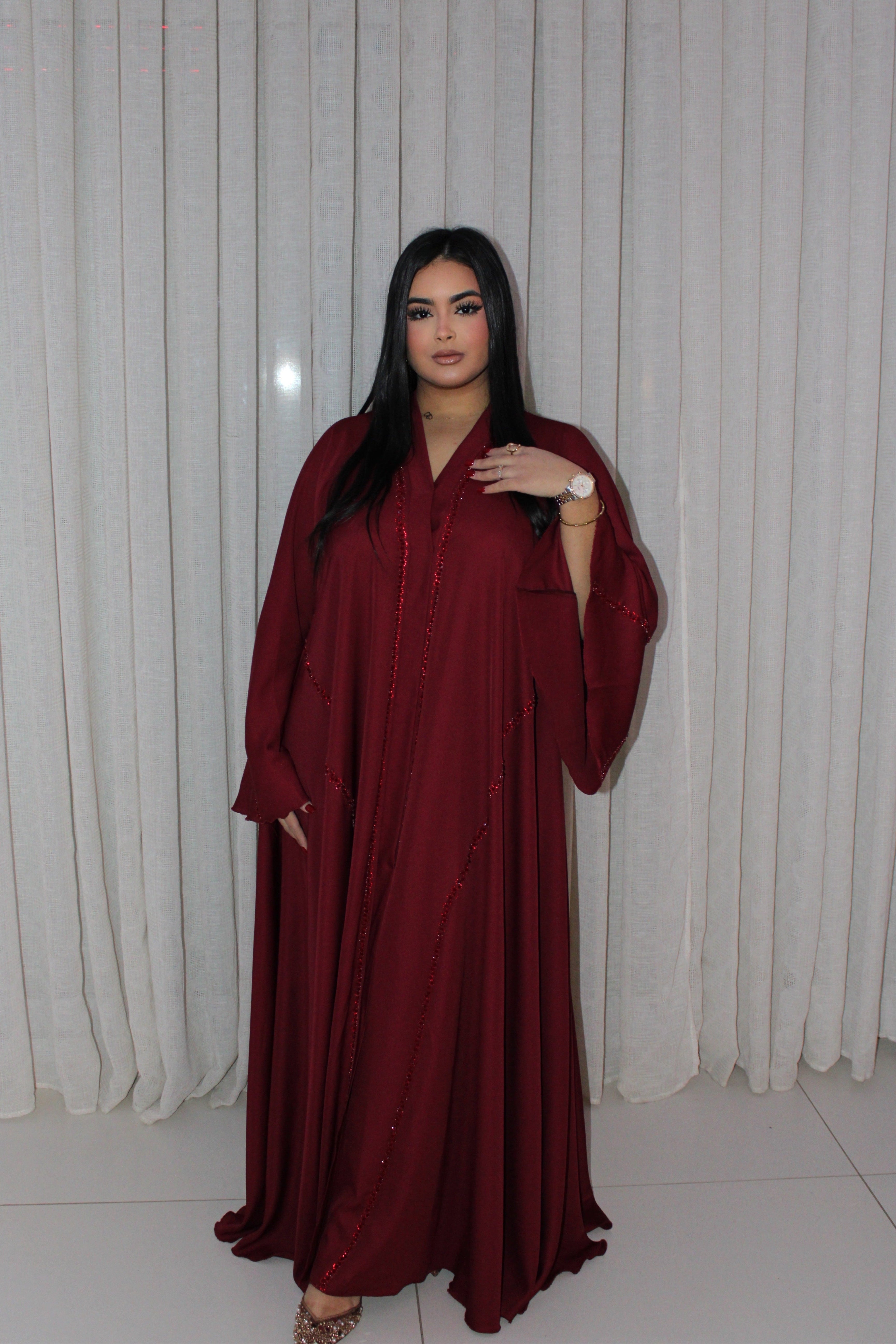 ABAYA INESS BORDEAUX