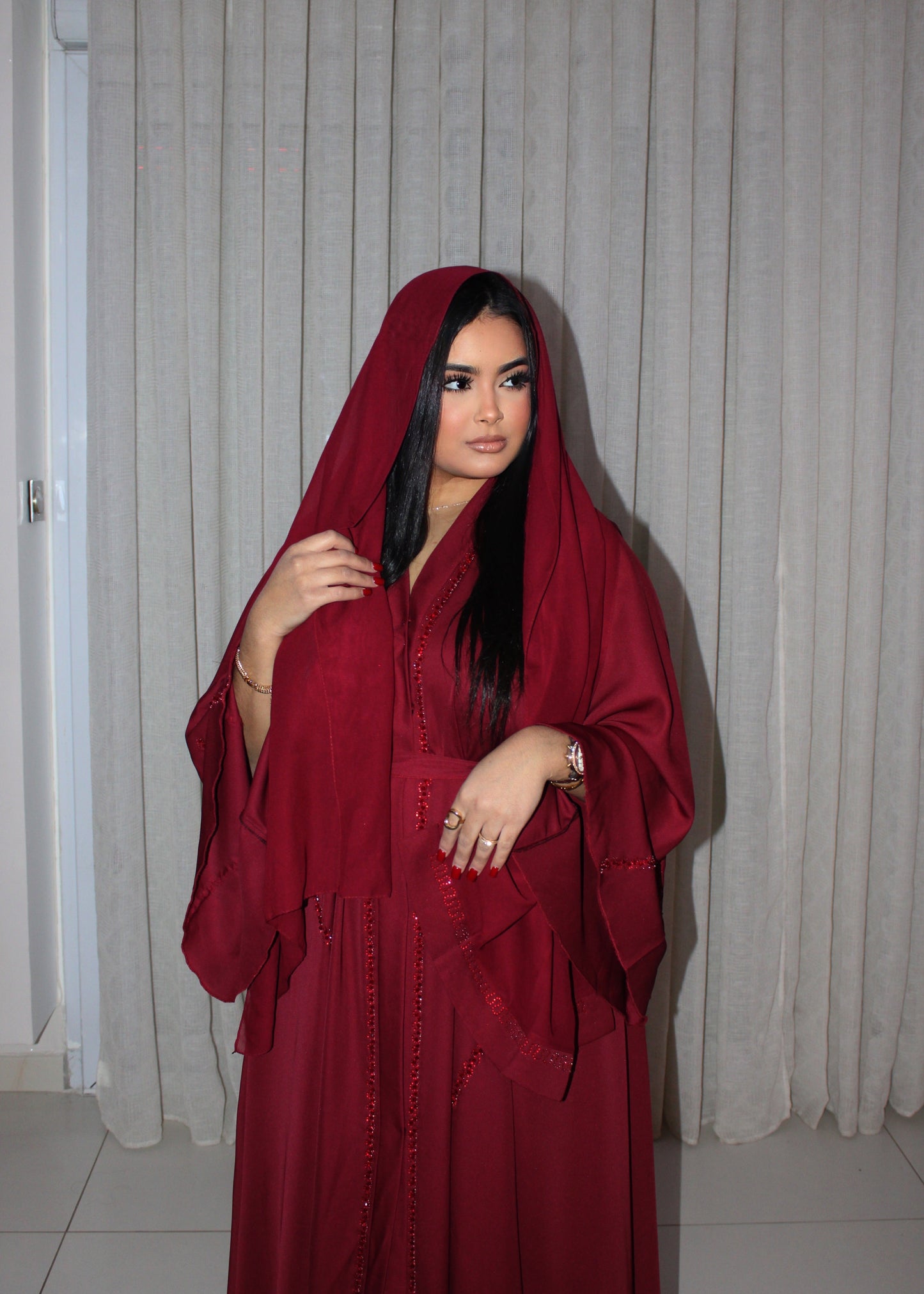 ABAYA INESS BORDEAUX