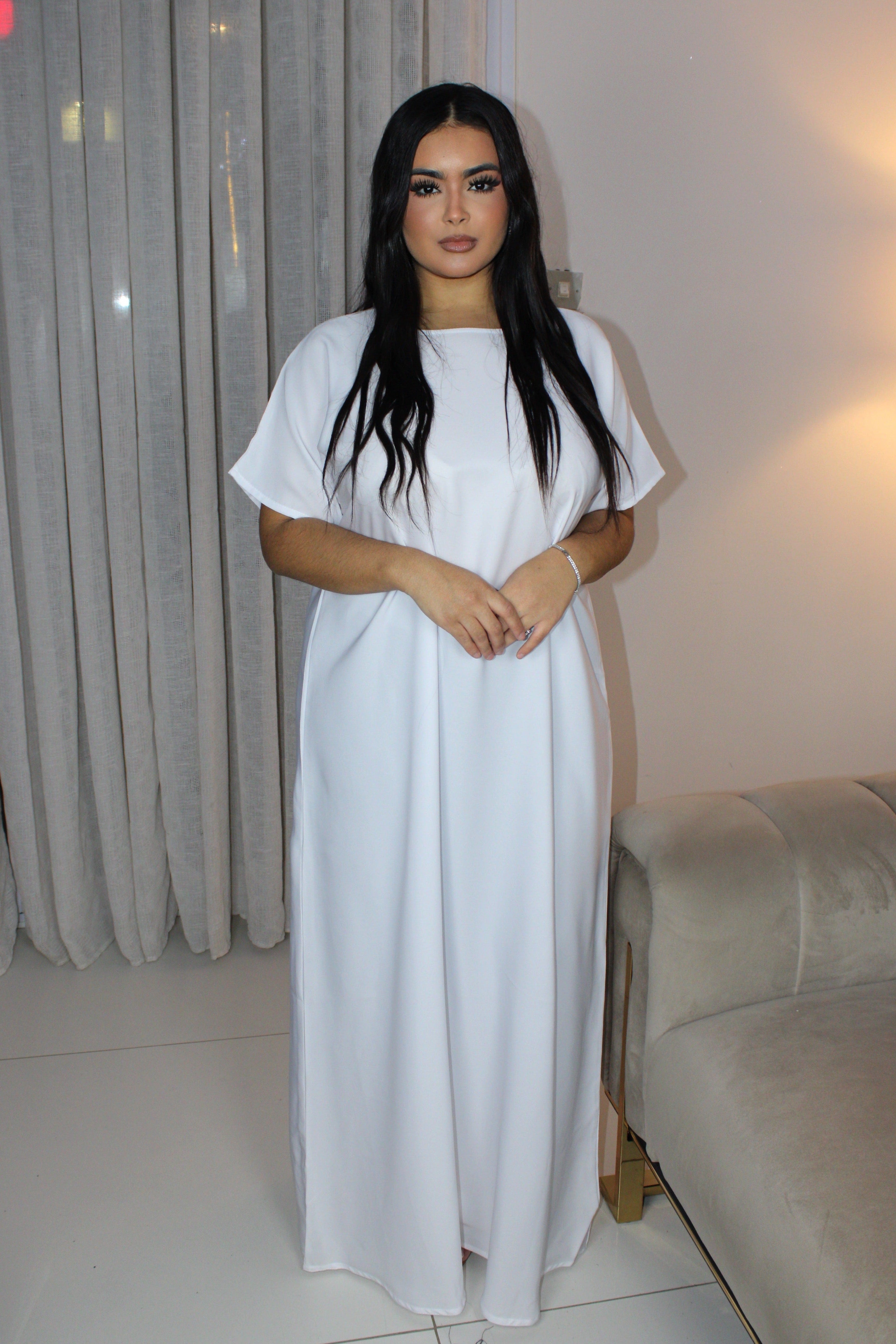 SOUS-ROBE BLANCHE NIDHA