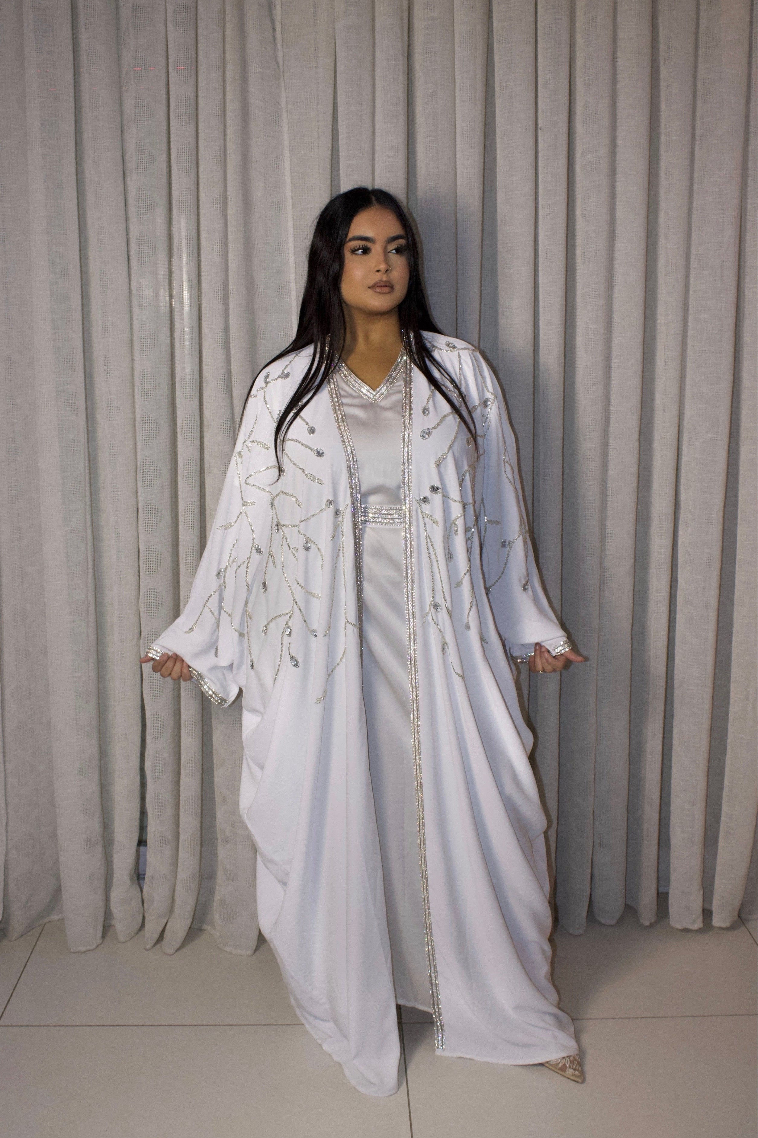 ABAYA IRIM BLANCHE