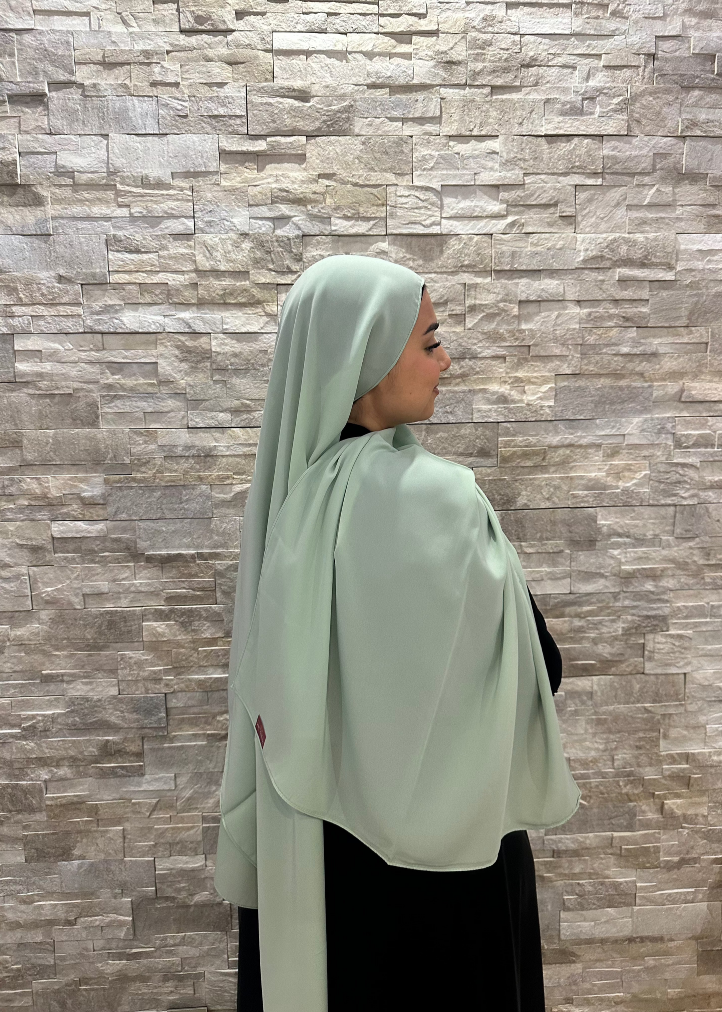 HIJAB EN SOIE DE MÉDINE - VERT D'EAU