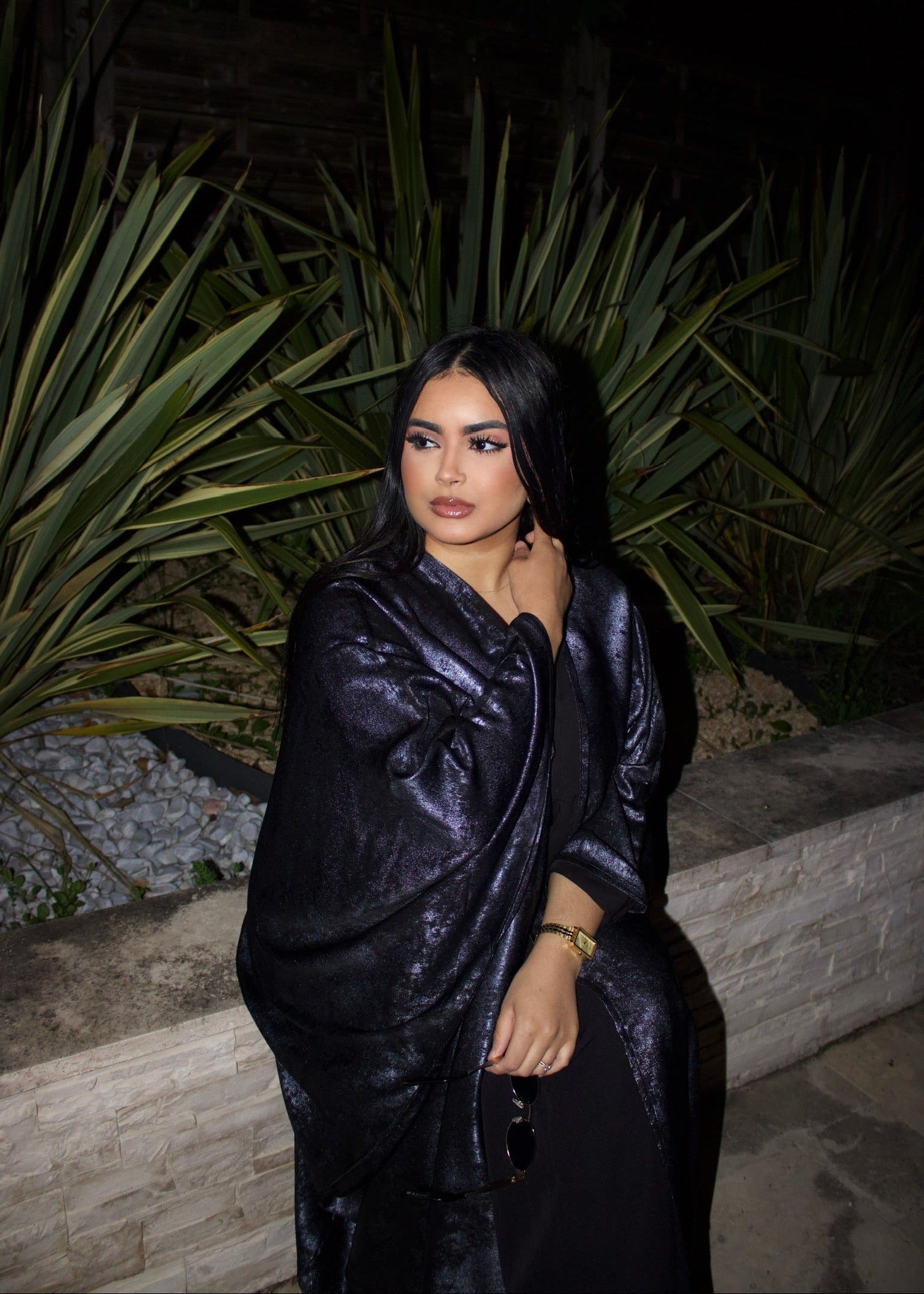 ABAYA MANEL BLEU