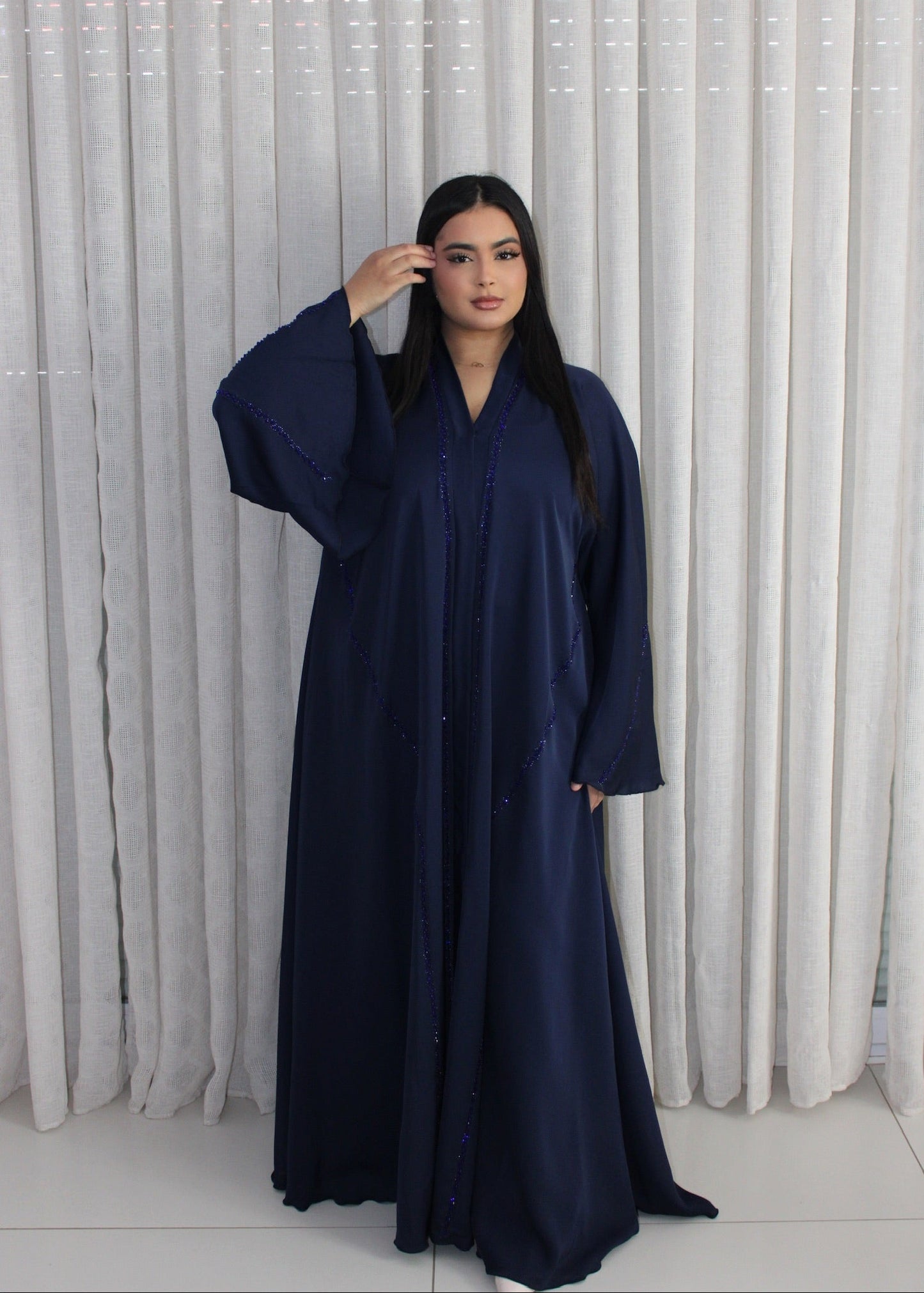 ABAYA INESS BLEU NUIT