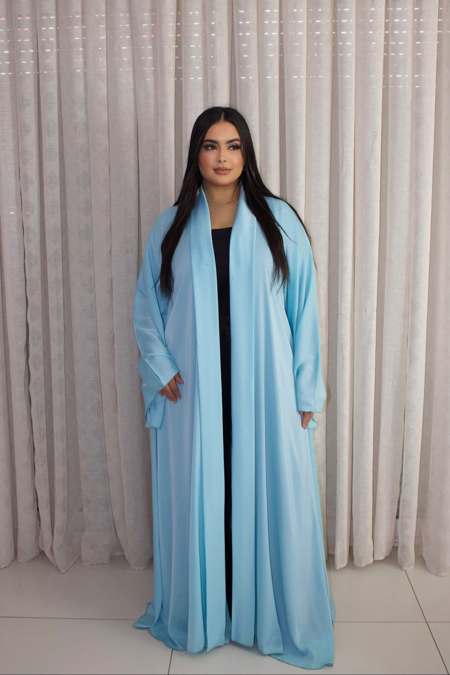 ABAYA MANAR BLEU CIEL