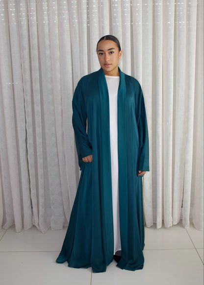 ABAYA MANAR BLEU CANARD
