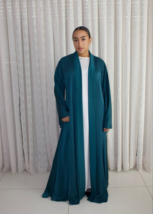 ABAYA MANAR BLEU CANARD