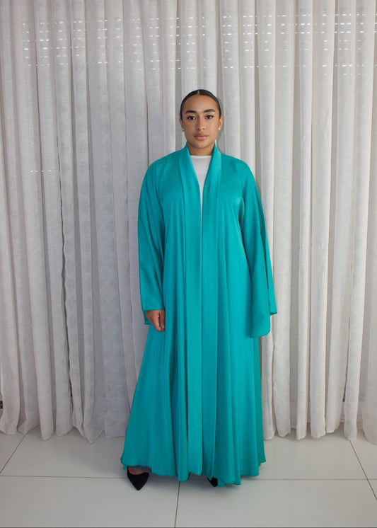 ABAYA MANAR VERT TURQUOISE