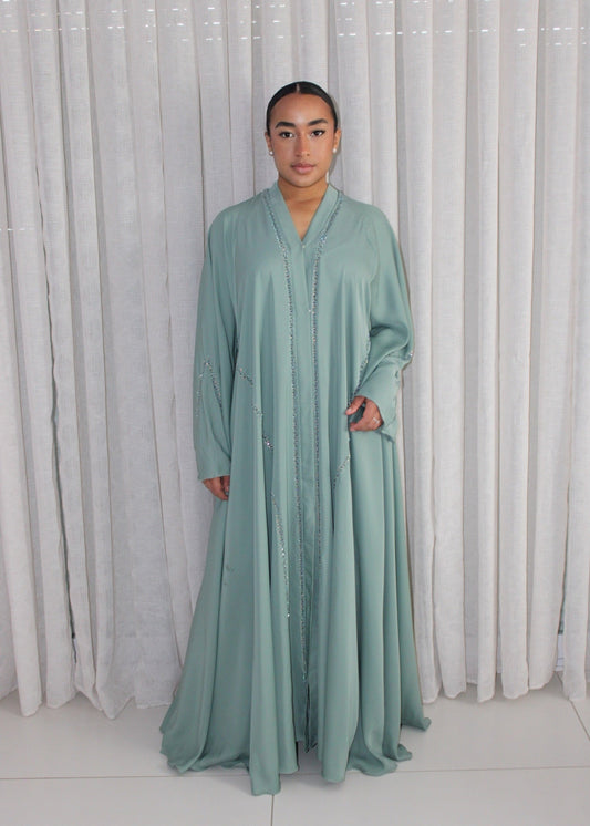ABAYA INESS VERT D'EAU