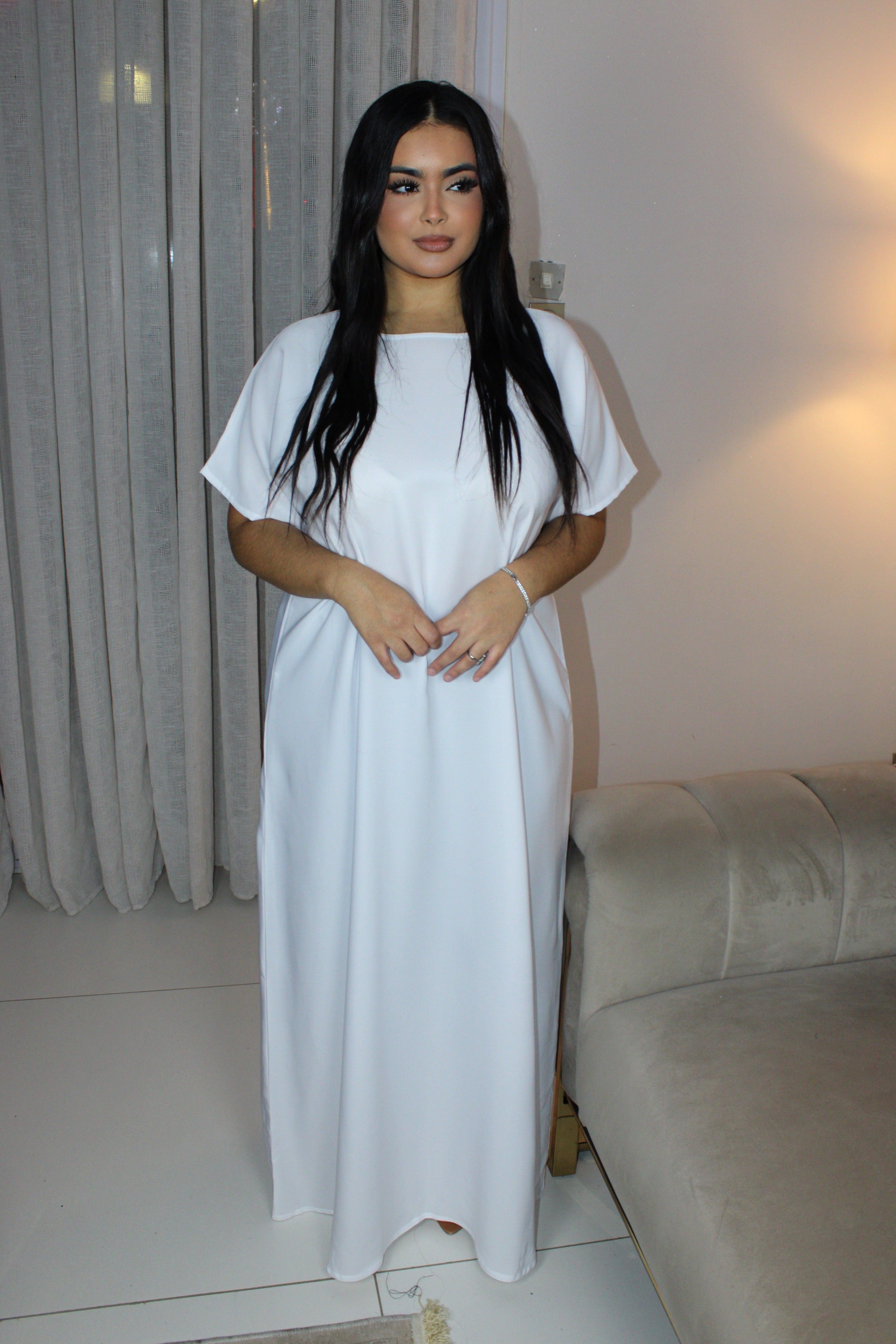 SOUS-ROBE BLANCHE NIDHA