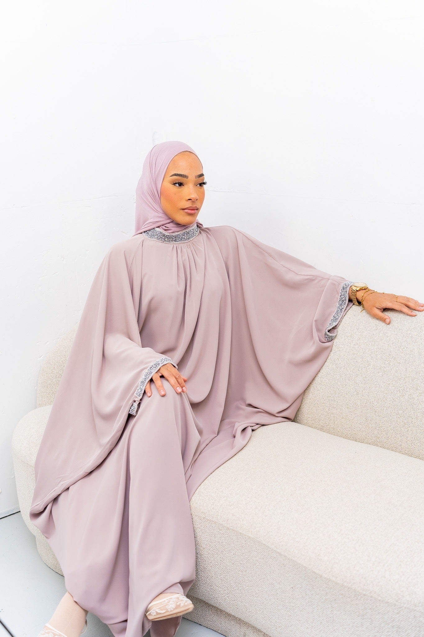 ABAYA YARA - TAUPE