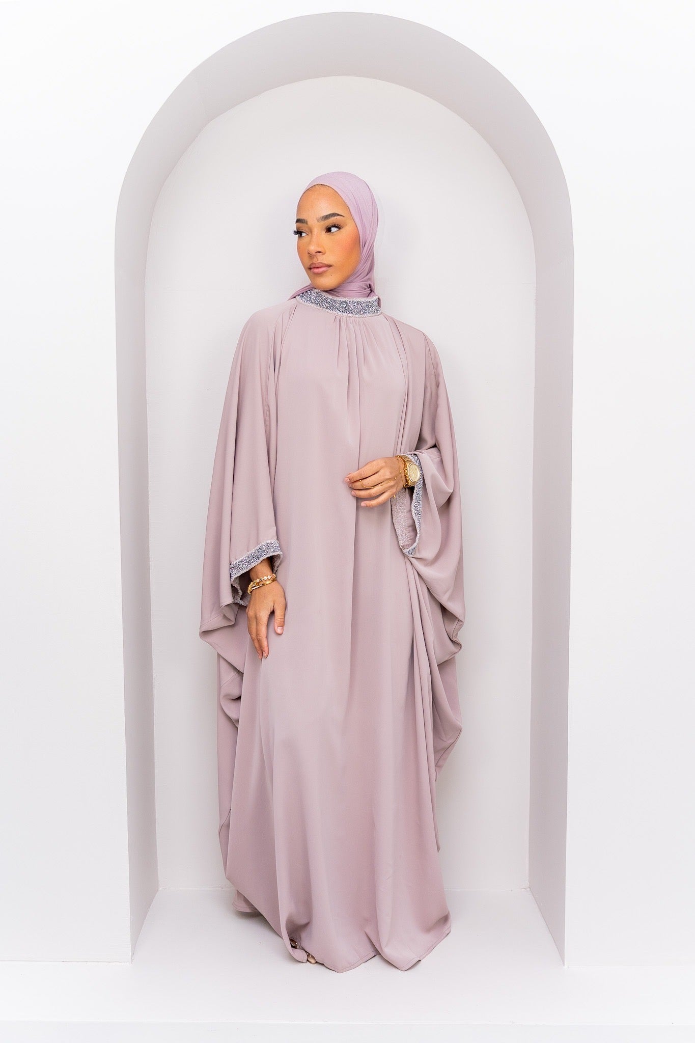ABAYA YARA - TAUPE