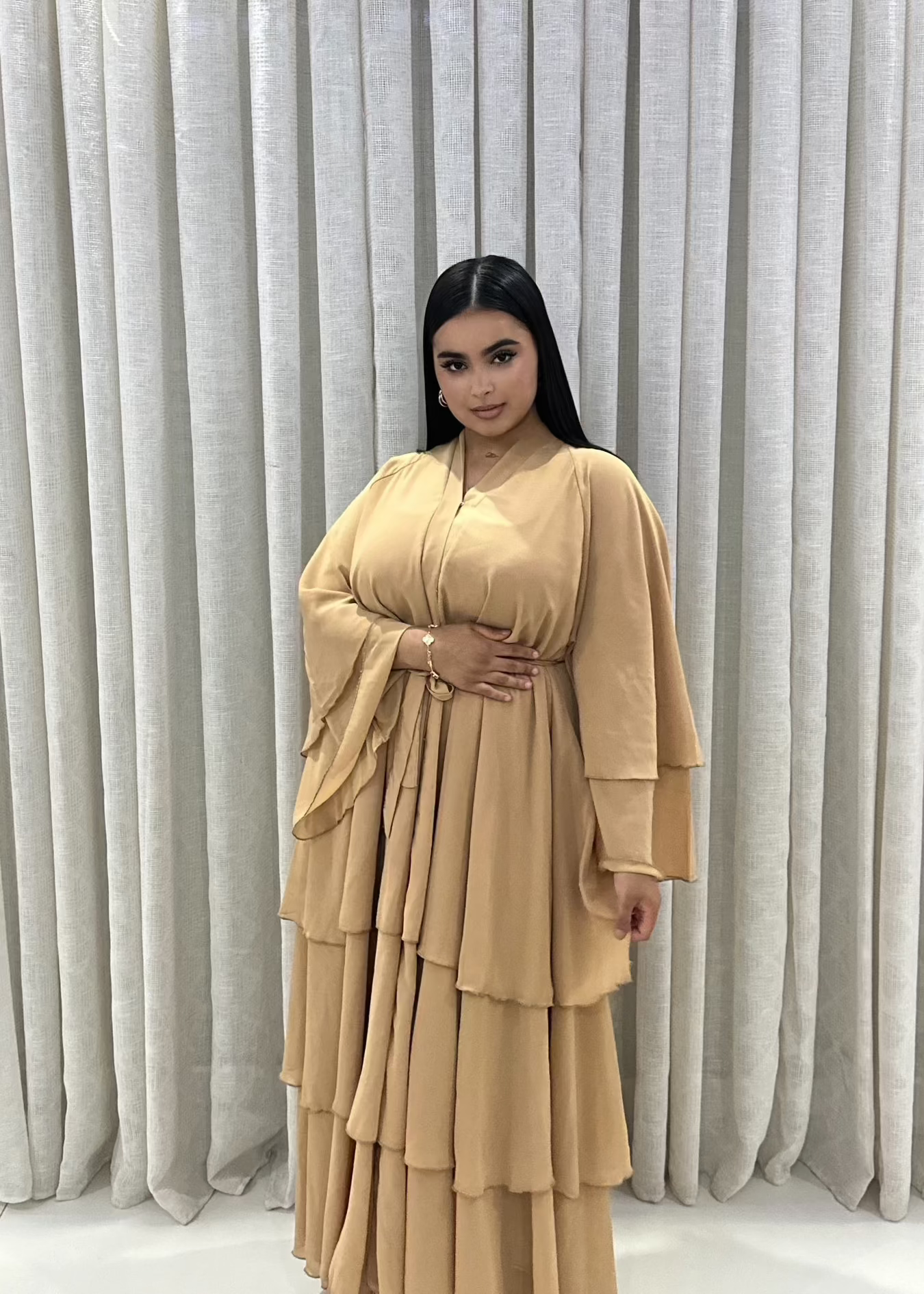 ABAYA HAFSA BEIGE