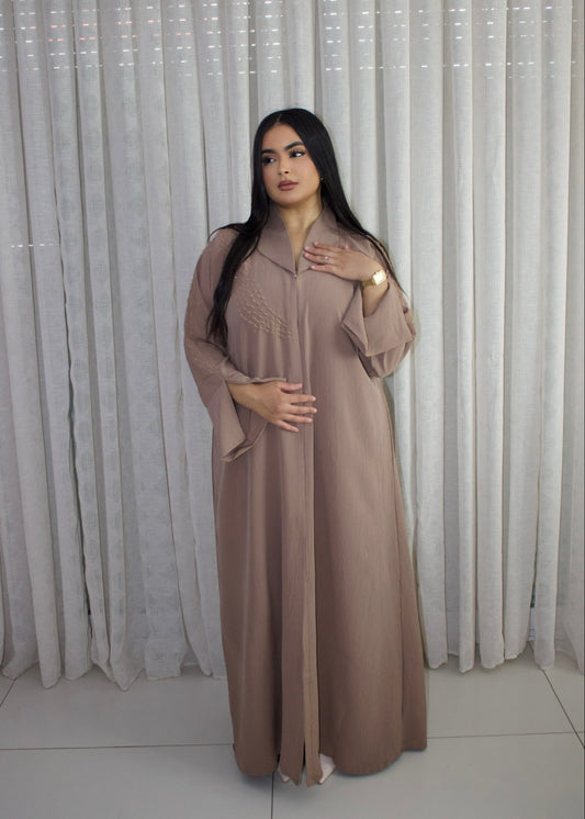 ABAYA IBTISSEM TAUPE